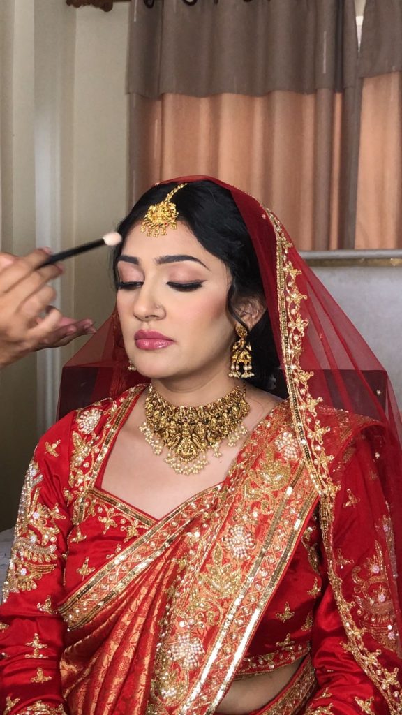 pratima bridal photo after look